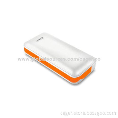 Cager Portable Power Banks, Dual USB Output, 5,000mAh, Built-in Micro